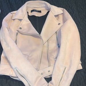Zara crop suede jacket
